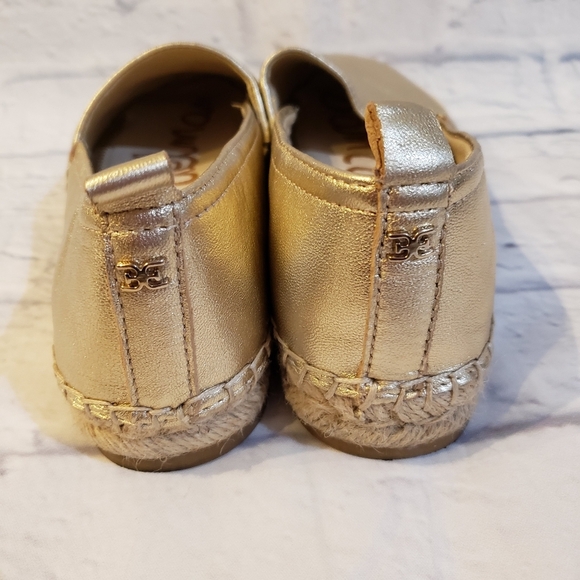 Sam Edelman Khloe Gold Espadrilles Size 6 - Picture 7 of 8